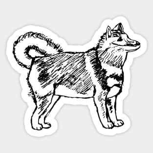 Shiba Inu Sketch Sticker